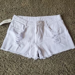 Medium (Size 10) ChouYatou white denim shirts